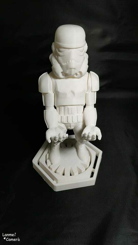 Soporte Para Joystick/Celular Storm Trooper Color blanco