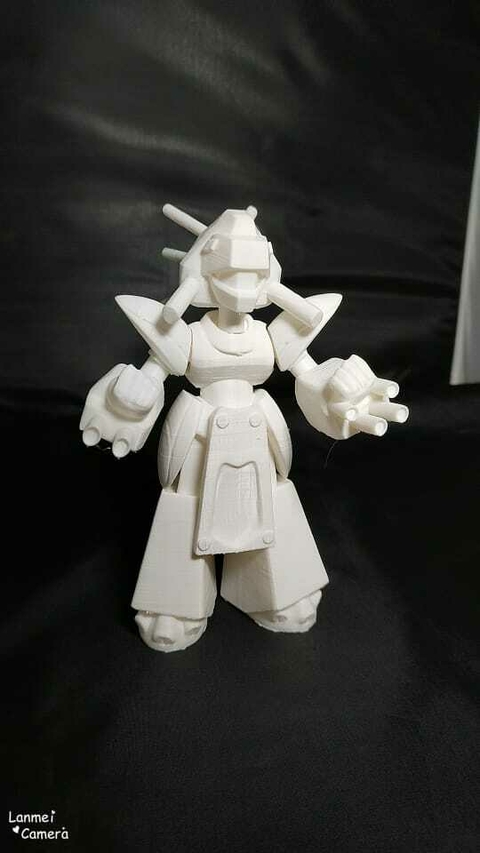 Warbandit en 20cm de altura color blanco Medabots