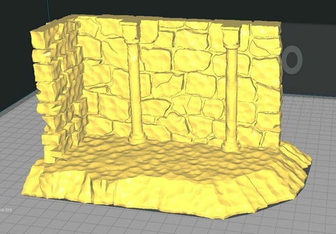 Ruina Romana Mod2 ww2 escala 1/32 color blanco