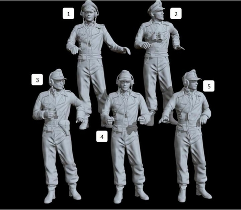 Tanquista Ruso Mod2 ww2 escala 1/16 (12cm) color blanco