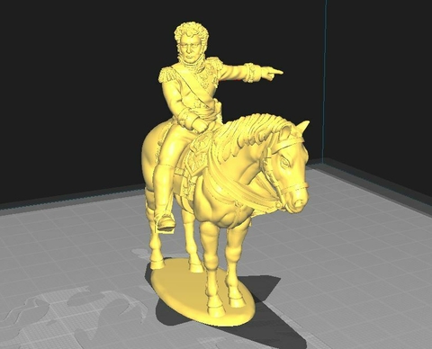 Miniatura General Vandamme escala 1/32 color blanco