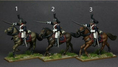 Caballería Wurtemberg escala 1/32 color blanco