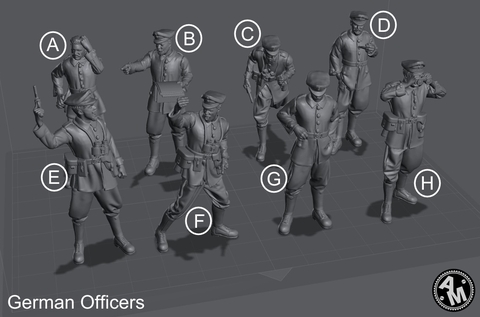 Oficial Alemán WW1 escala 1/16 (12cm) color blanco