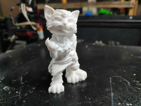 Gatita Mod1 10cm de altura color blanco