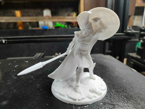 Espartano Doryssos escala 1/16 (12cm) color blanco