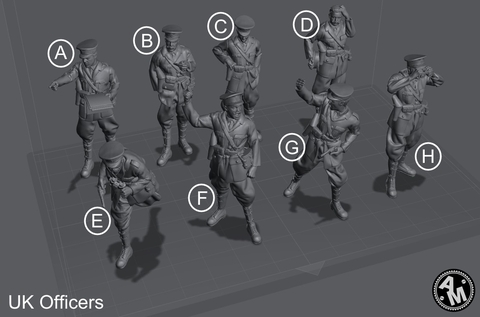 Oficial Británico ww1 escala 1/16 (12cm) Color Blanco