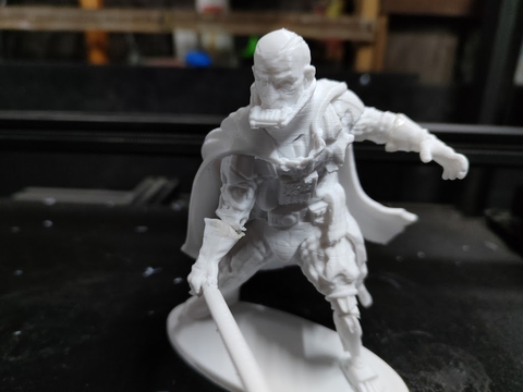 Darth Vader sin casco (Star Wars) escala 1/16 (12cm) color blanco