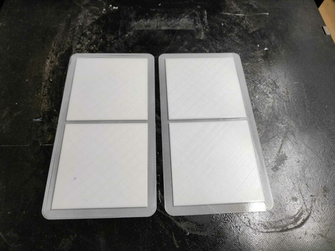 Pack de 10 bases 8cm x 8cm para artillería escala 1/72 color blanco