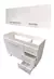 Combo Bajo Mesada + Alacena 3 Puertas 1.20 Mtr - tienda online