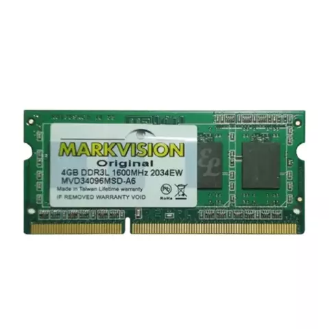 MEMORIA RAM SODIMM 4GB DDR3 1600 MARKVISION 1.35V BULK