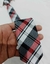 Gravata Xadrez Semi Slim Vermelha, Preta e Branca – Elegância com atitude - comprar online