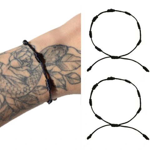 Pulseira 7 nós Preto