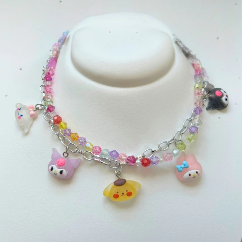 Colar duplo Kuromi