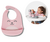Babador em Silicone com Pega-Migalhas Gumy Rosa - Buba - comprar online