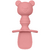 Kit Talheres Silicone Ursinho Rosa - Buba - PLUM BABY