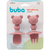 Kit Talheres Silicone Ursinho Rosa - Buba - loja online