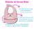 Babador em Silicone com Pega-Migalhas Gumy Rosa - Buba na internet