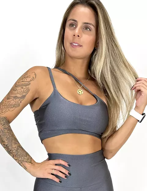 TOP TRILOBAL TWO CINZA CARBOX