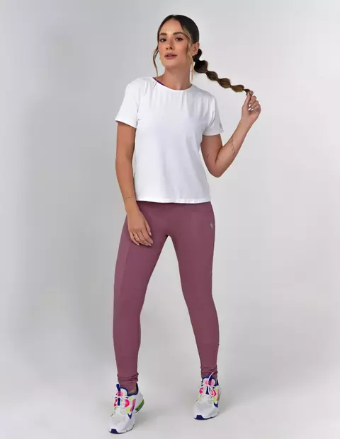 LEGGING ATLHEISURE C/ BOLSO ROSA SATIN