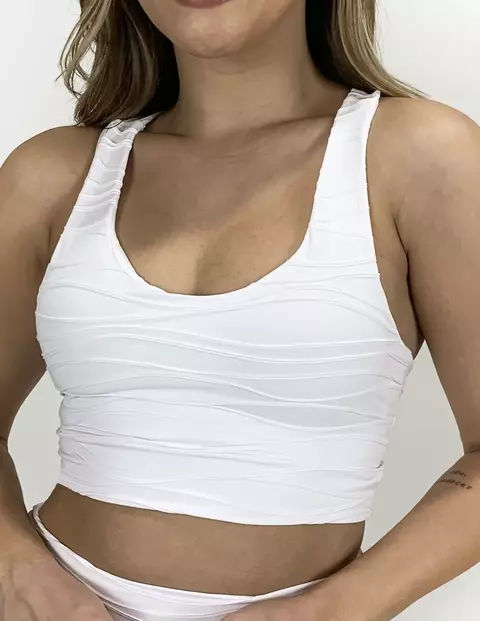 TOP MARESIA JACQUARD BRANCO