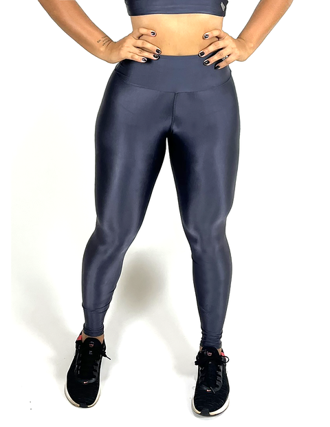 LEGGING TRIPLE COM ZIPER NO TORNOZELO CINZA CARBOX