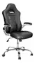 Silla de escritorio Baires4 PS4 ergonómica negra con tapizado de cuero sintético - comprar online