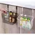 Canasto organizador para puerta cajon colgante metalico especiero (BLANCO O NEGRO)