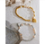 Pulsera perlas y acero inoxidable accesorio corazón - comprar en línea