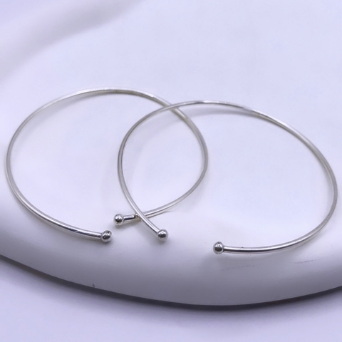 Bracelete aberto aro redondo