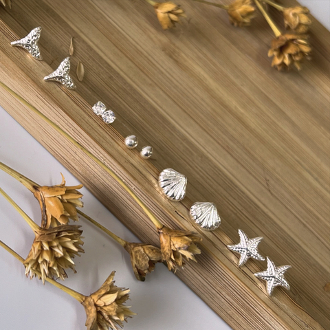 Cartela com 5 pares de brinco