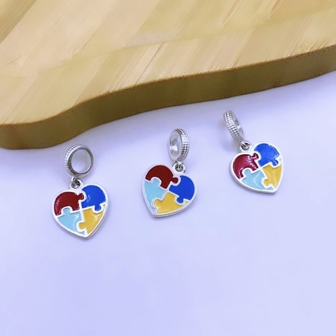 Berloque de coração autismo - comprar online