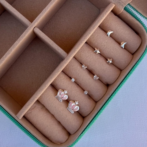 Brinco infantil com tarraxa baby