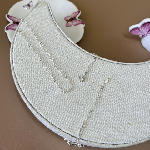 Tornozeleira elos de corações