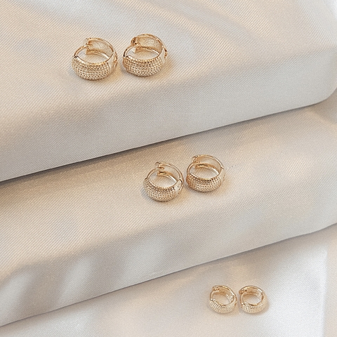 Argola click craquelada