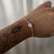 Pulseira inspiração pandora pedra transparente - comprar online