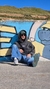 Imagen de Buzo AcidWash Negro
