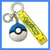 LLAVERO DE GOMA POKEMON POKEBOLA BLUE