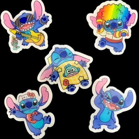 STICKERS ACRILICO DISNEY LILO AND STITCH SET X 5 UNIDADES M5 - comprar online