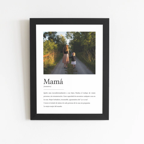 Regalo para día de la Madre Cuadro Personalizado