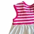 Imagem do Vestido Listrado Com Flores- Pink Branco Kyly