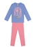Conjunto Infantil feminino de Blusão Moletom e Calça Legging Molecotton Brandili lettering Stay Lovely com flores - loja online