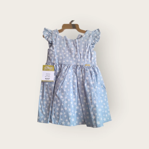 VESTIDO INFANTIL ESTAPAMPADO COM CALCINHA 100% ALGODÃO - 2 PEÇAS - VESTIDO DE BEBÊ COM TAPA FRALDA
