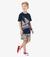 CONJUNTO INFANTIL MENINO DE CAMISETA MALHA E BERMUDA TACTEL barco a vela Rovitex - comprar online
