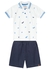 CONJUNTO INFANTIL MENINO POLO MEIA MALHA + BERMUDA SARJA COMFORT na internet