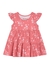 Vestido Bebê menina estampado flores Brandili Meia Malha - Marineland