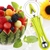 Imagem do Fatiador De Frutas 4 Em 1 Cortador Melancia Melão Aço Inox