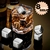Cubos De Gelo Aço Inox Metal Com Pegador Whisky Drinks Kit com 8 Und - comprar online