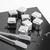 Cubos De Gelo Aço Inox Metal Com Pegador Whisky Drinks Kit com 8 Und