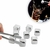 Cubos De Gelo Aço Inox Metal Com Pegador Whisky Drinks Kit com 8 Und na internet