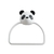 Suporte De Toalha De Rosto Para Parede Banheiro Panda